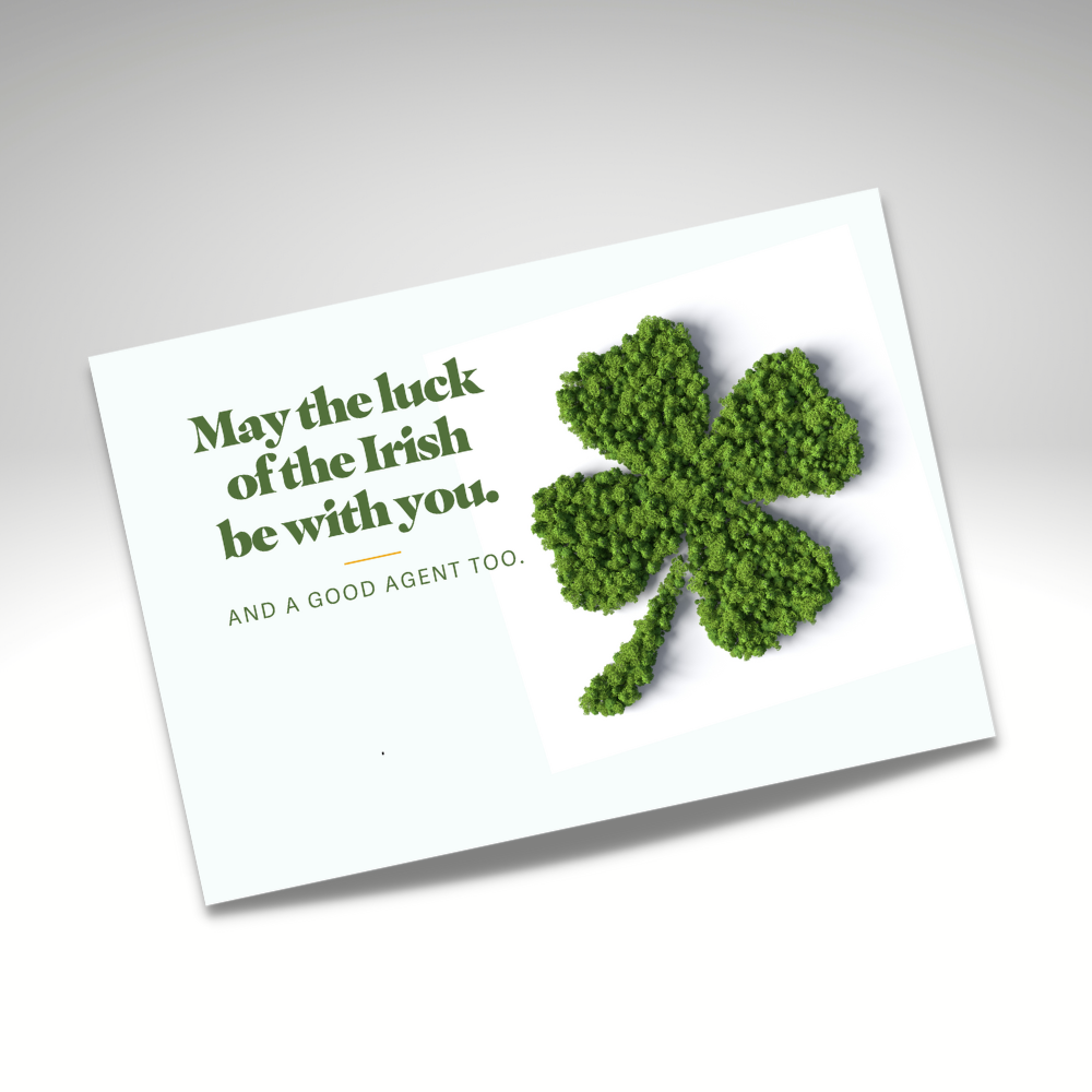 DIRECT MAIL: St Patrick's Day (Pack of 50 Personalized Cards)