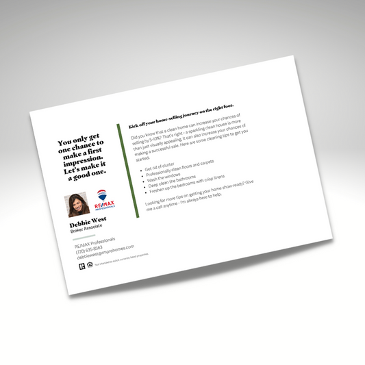 DIRECT MAIL: Clean House Matters (Pack of 50 Personalized Cards)