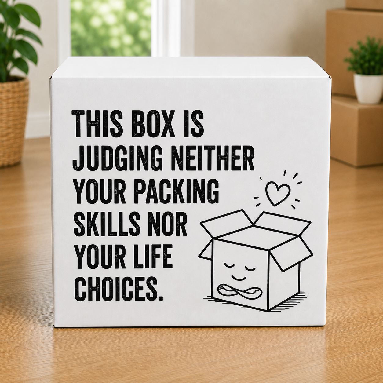 Moving Boxes: This Box Is Not Judging