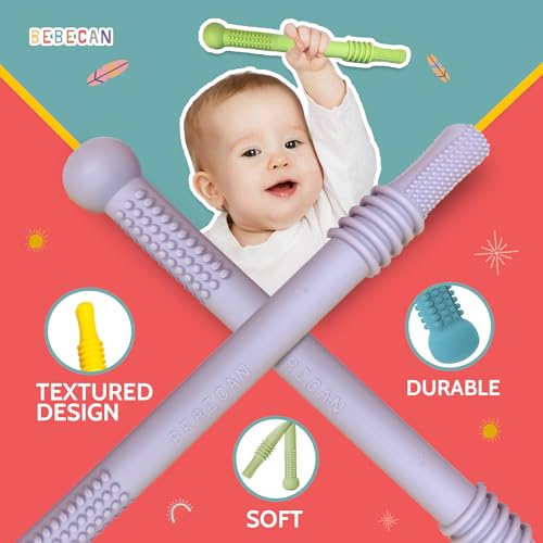 NEW BABY: Super Soft Silicone Teething Sticks for Babies