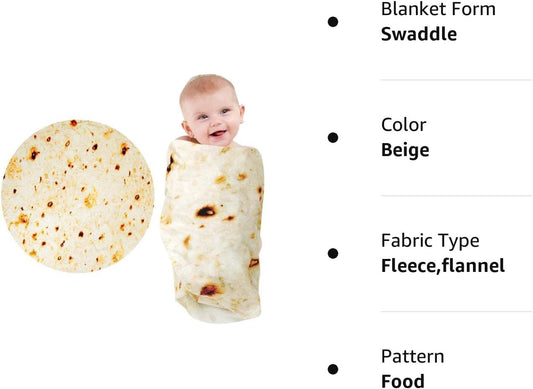 NEW BABY: Tortilla Baby Swaddle Blanket