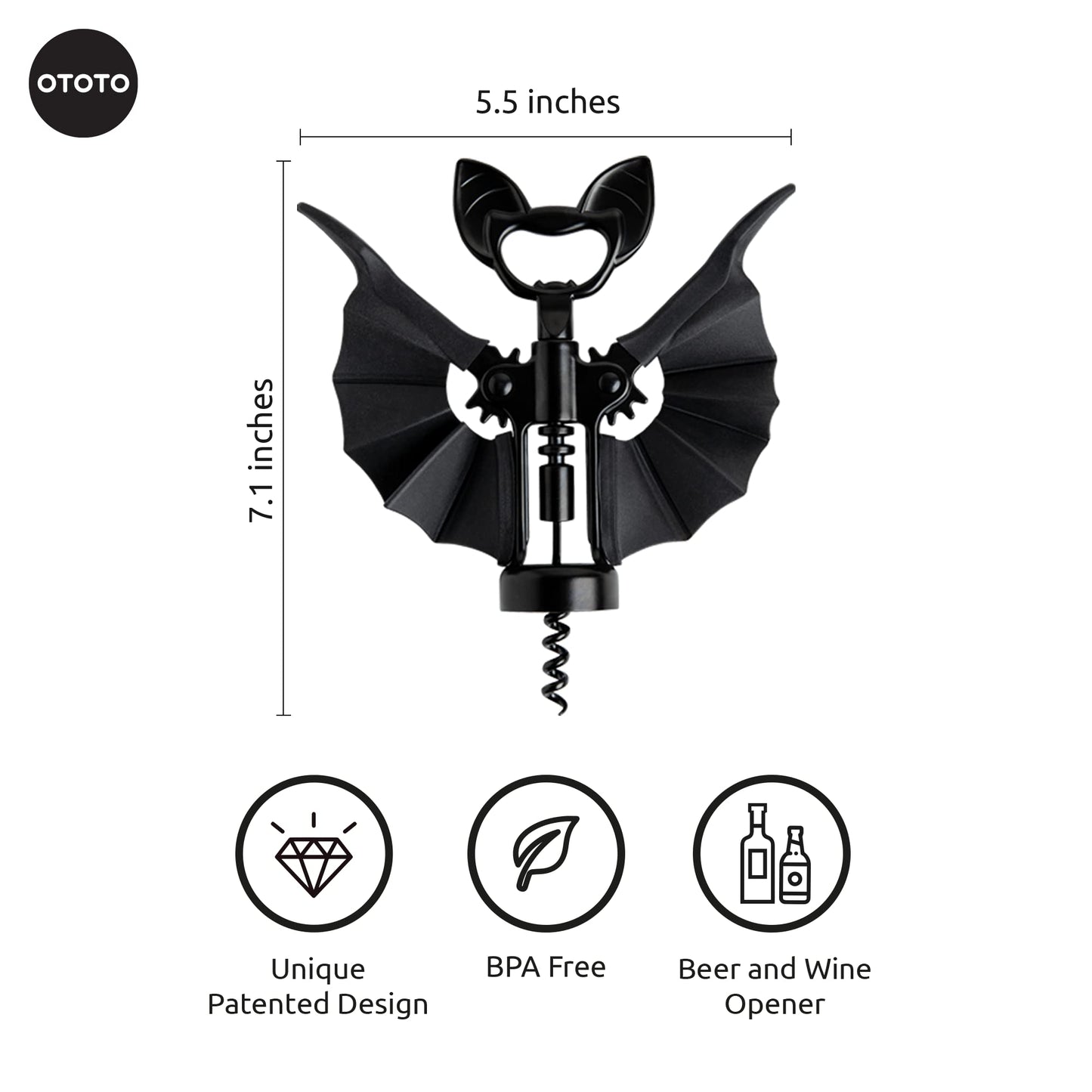 HALLOWEEN: 2-in-1 Wine & Beer Opener