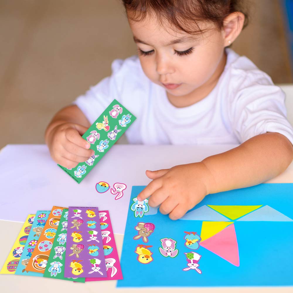 ArtCreativity Assorted Easter Stickers for Kids (100 Sheets with Over 1,000 Stickers)