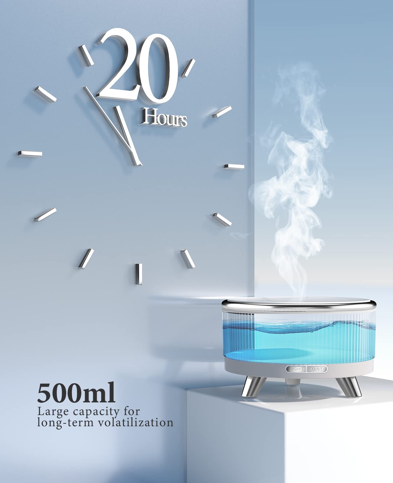NEW LISTING: Diffusers for Essential Oils Large Room, 500ml Aromatherapy Diffuser,7 Colors Changed