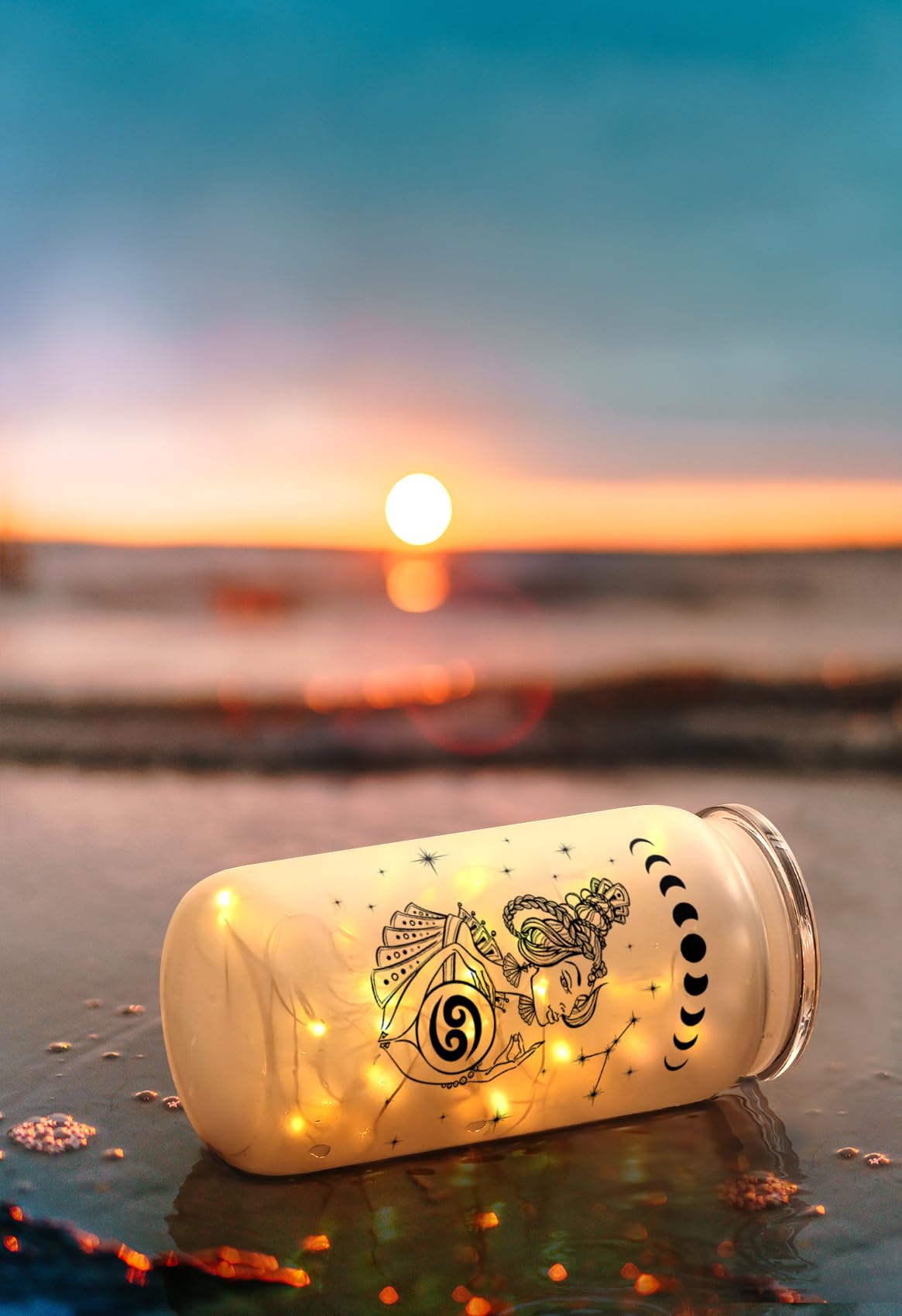 BIRTHDAY: Constellation Sign Glass Cup