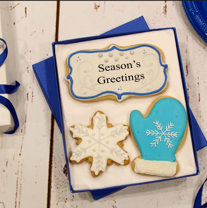 CHRISTMAS: Hand Decorated Vanilla Christmas Sugar Cookies (3 Count)