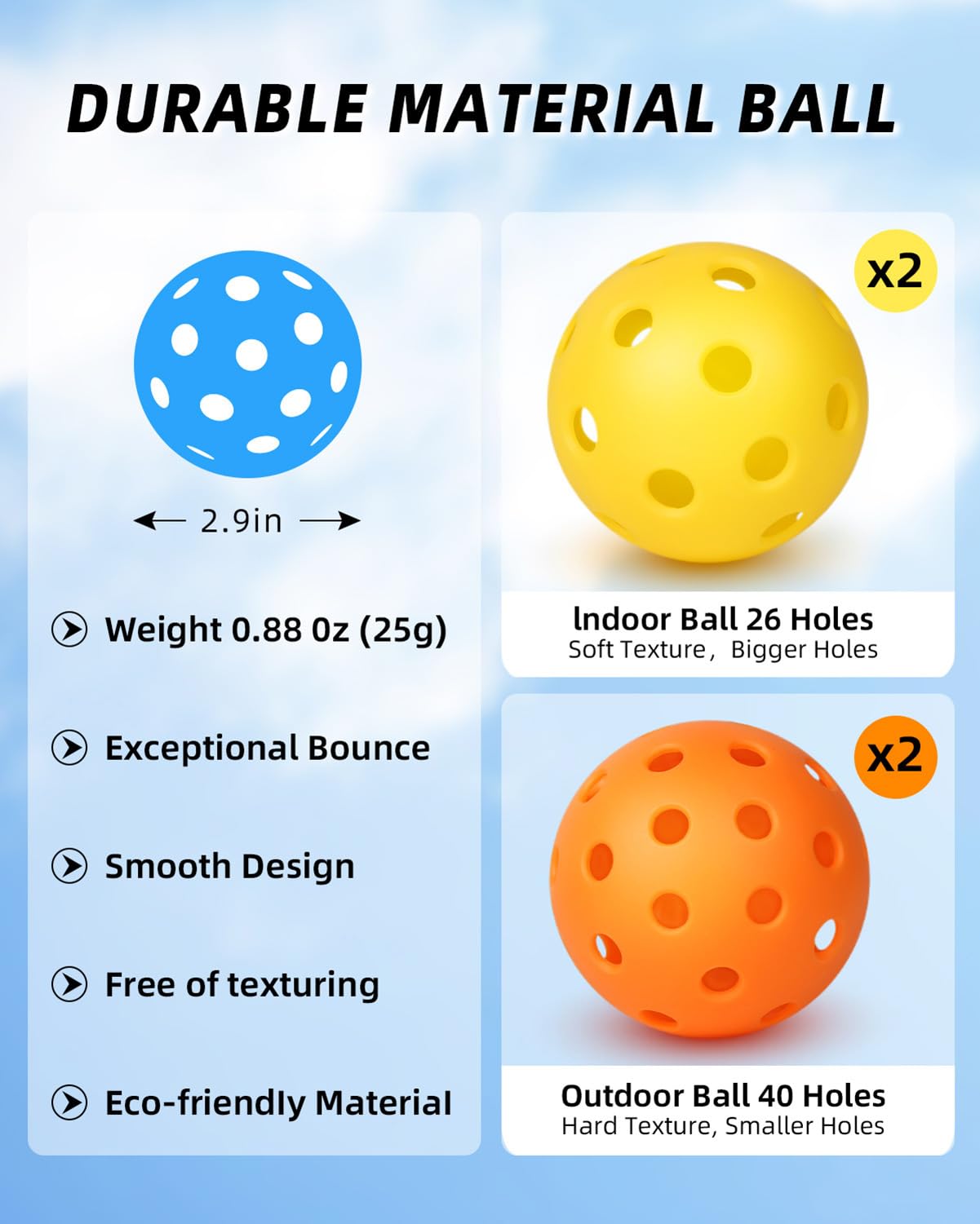 RETIREMENT: Pickleball Paddles Set of 2 or 4, USAPA Approved Pickleball Paddles Set with 4 Pickleball Balls and Pickleball Carry Bag, Fiberglass Pickle Ball Rackets 2 Pack Gifts for Beginners&Pros(Sunset 2)