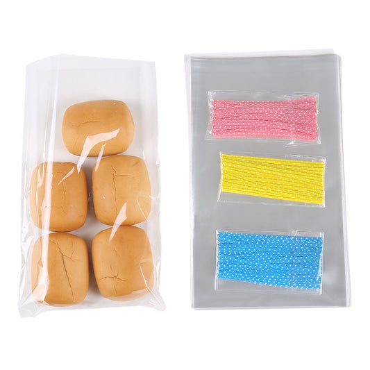 10 in x 6 in Clear Flat Cello Cellophane Treat Bags (100 pcs)