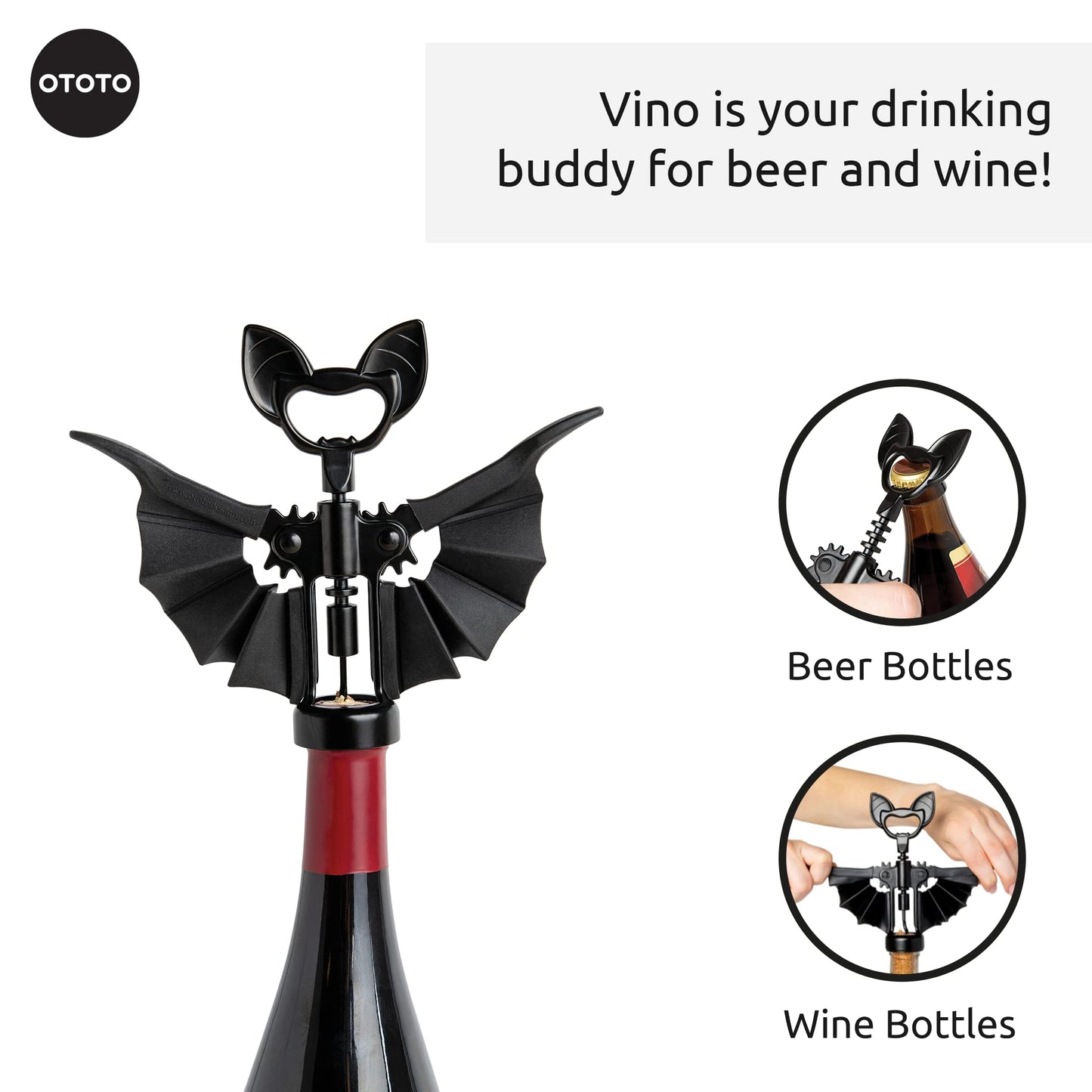 HALLOWEEN: 2-in-1 Wine & Beer Opener