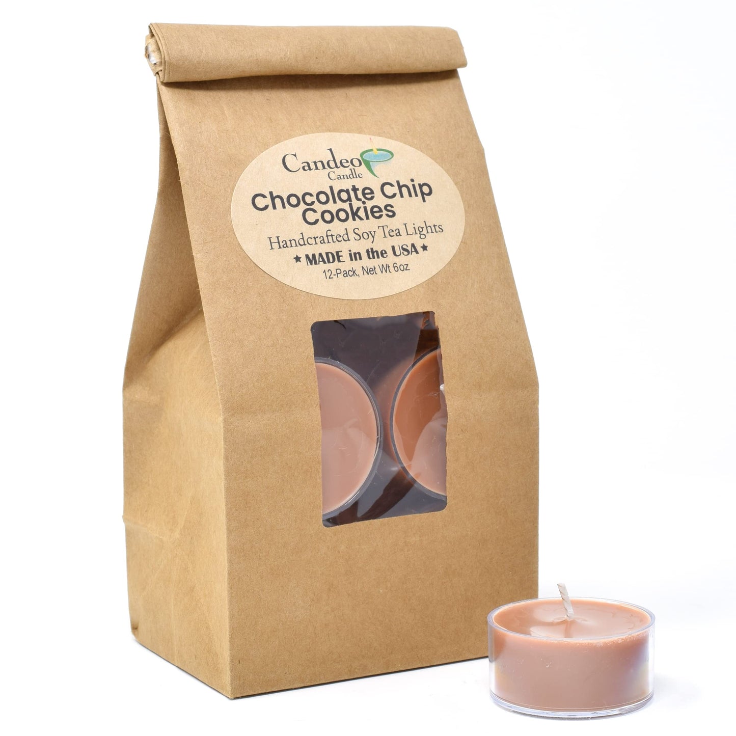 NEW LISTING: Chocolate Chip Cookies Scented Tealight Candles (12 Pack)