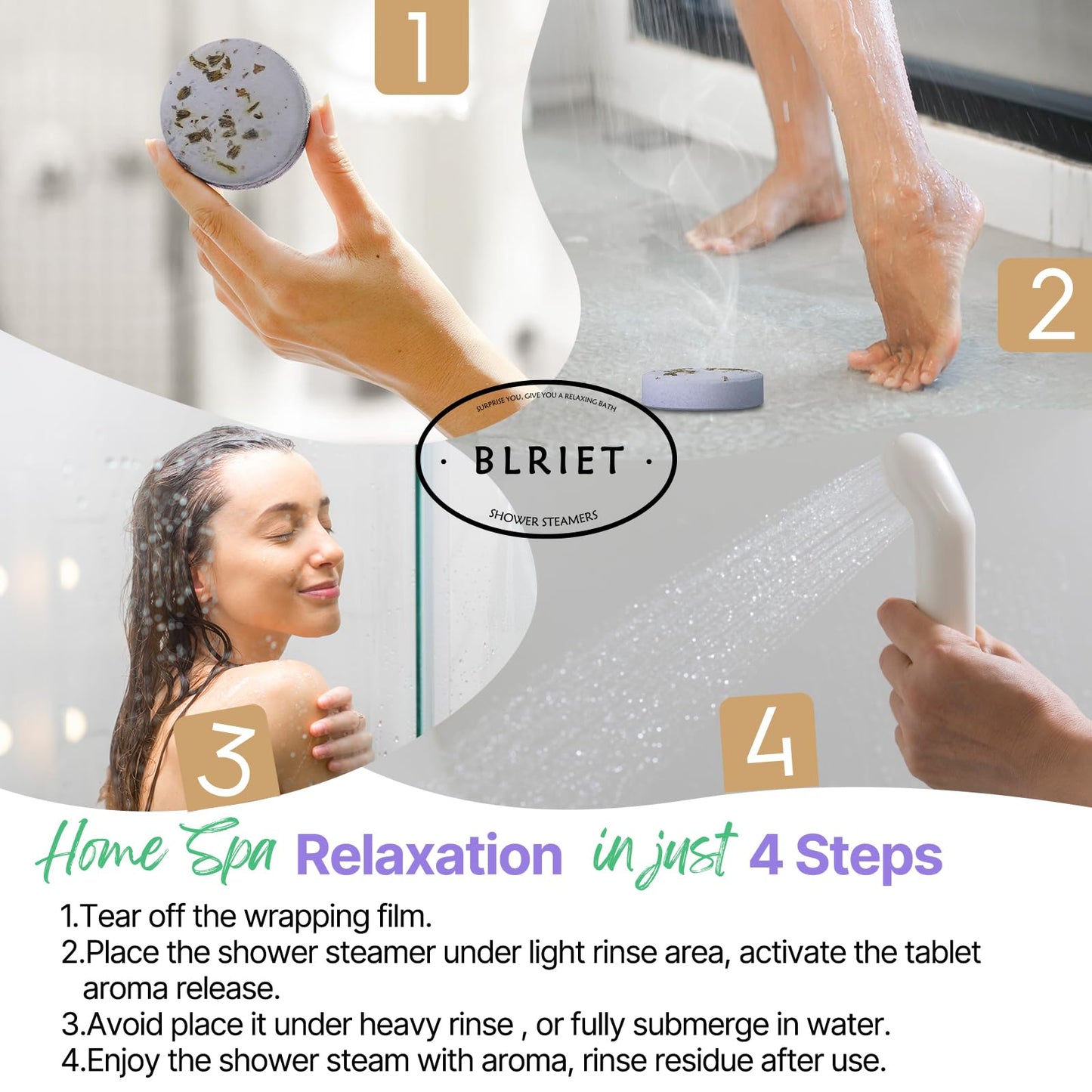 BIRTHDAY: Aromatherapy Shower Steamers (8 Pack)