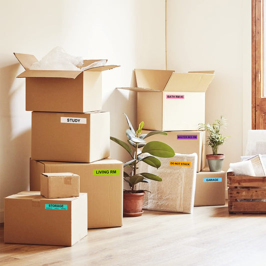 UNDER CONTRACT: 24 Rolls Color Coded Moving Labels