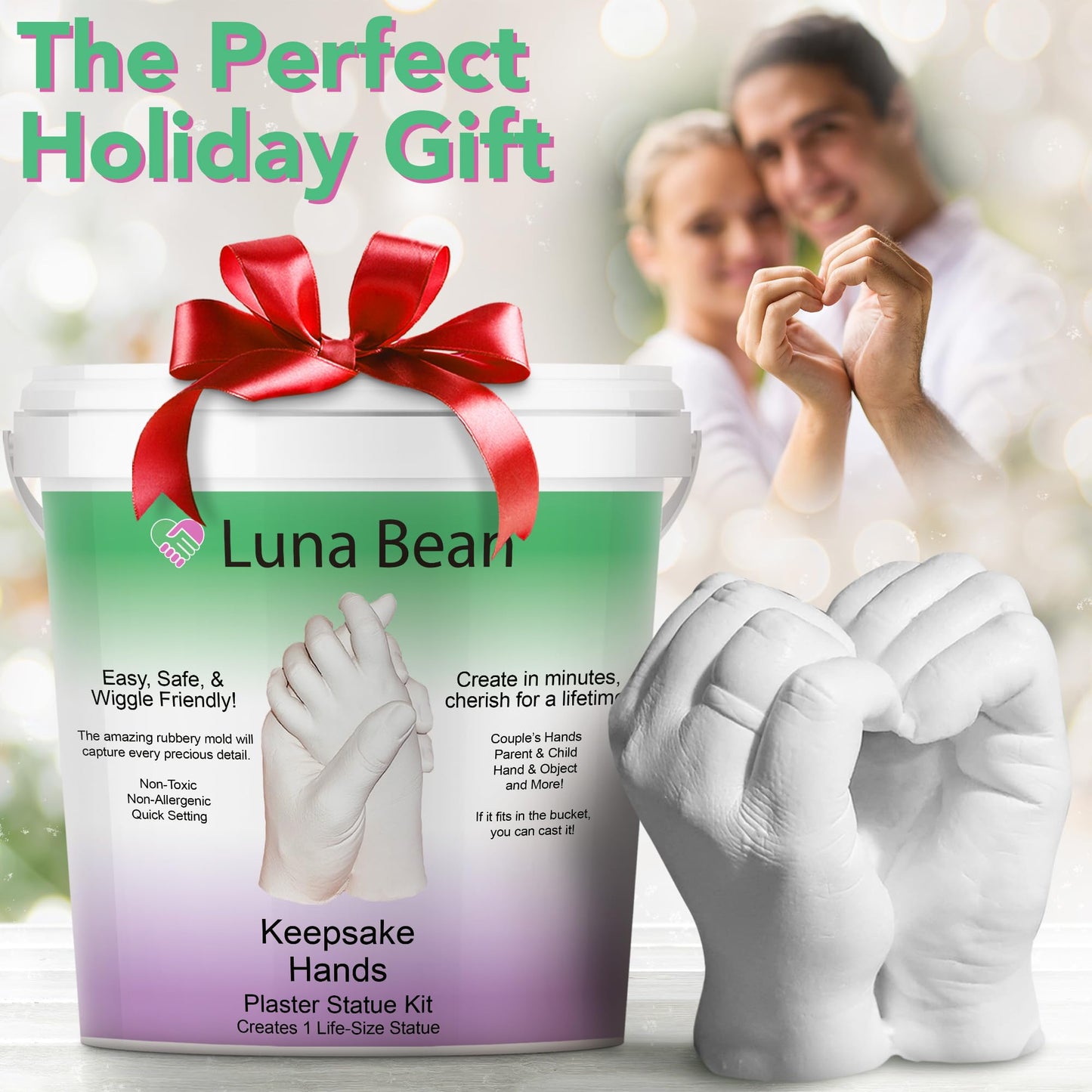 WEDDING: Luna Bean Couples Hand Casting Kit