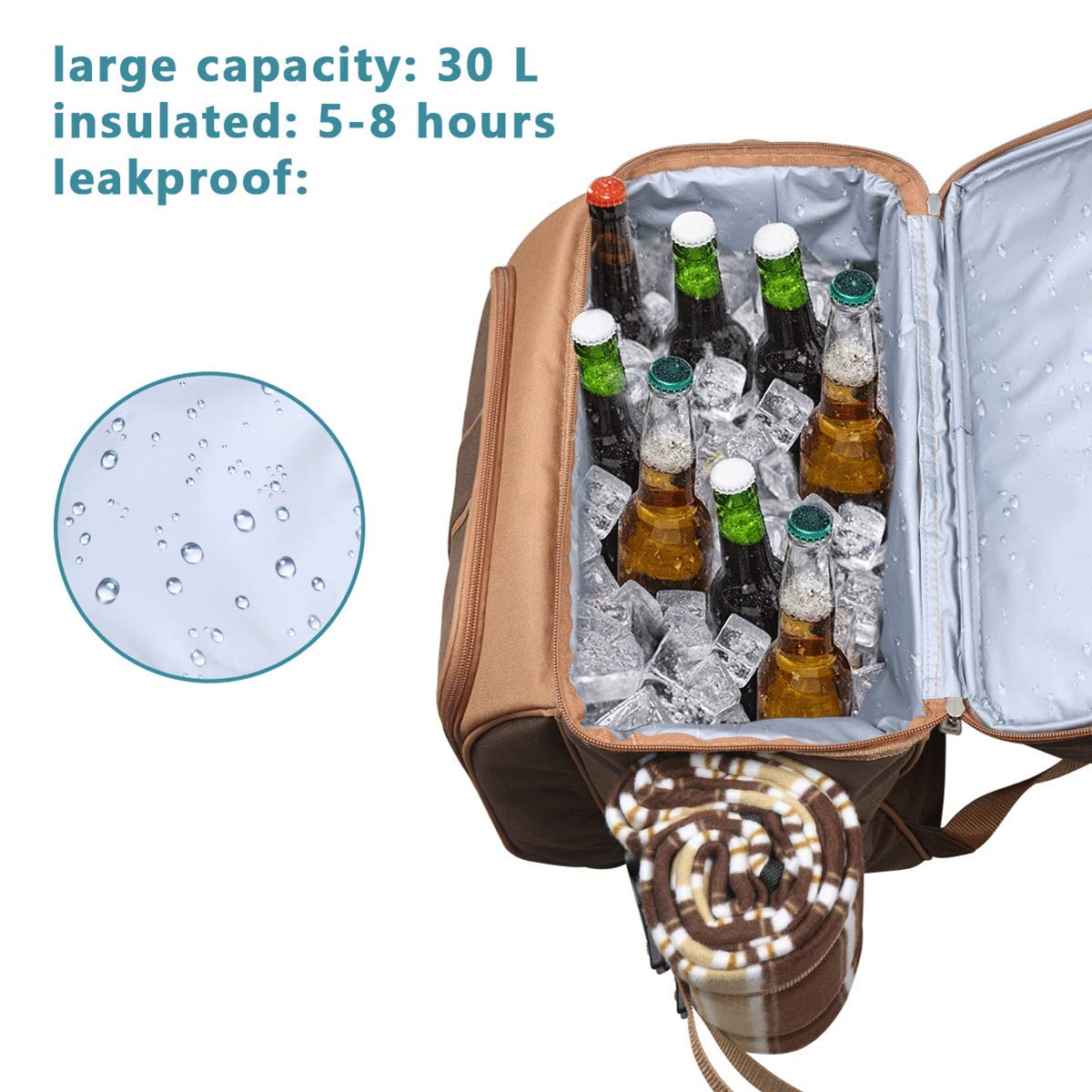 WEDDING: Picnic Basket Backpack for 2