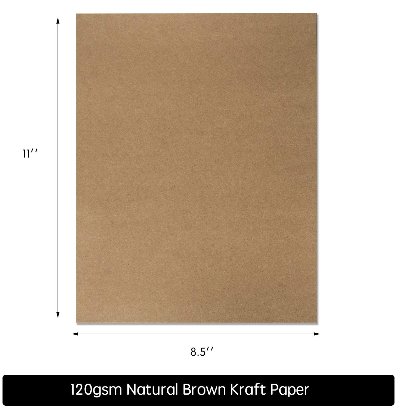 8.5" x 11 " Kraft Stationary Paper (120 sheets)