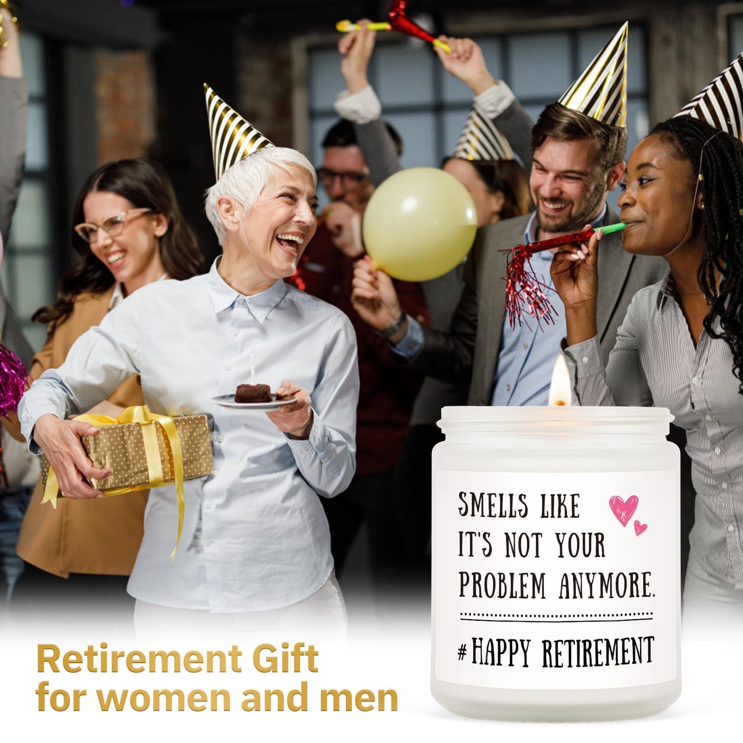RETIREMENT: Funny Handmade Retirement Candle, 7 Oz