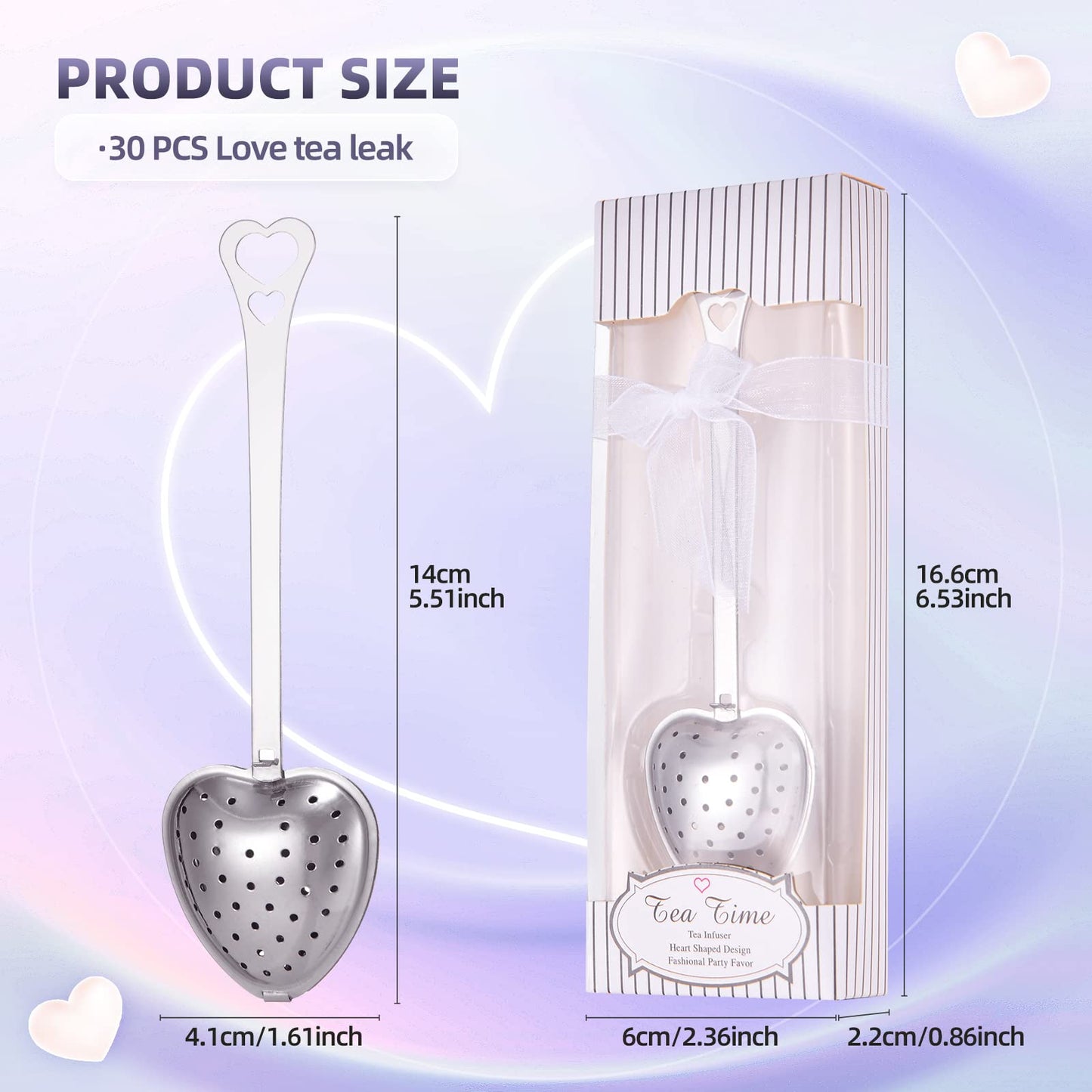 VALENTINE'S DAY: Heart Shape Tea Infusers (30 Count)