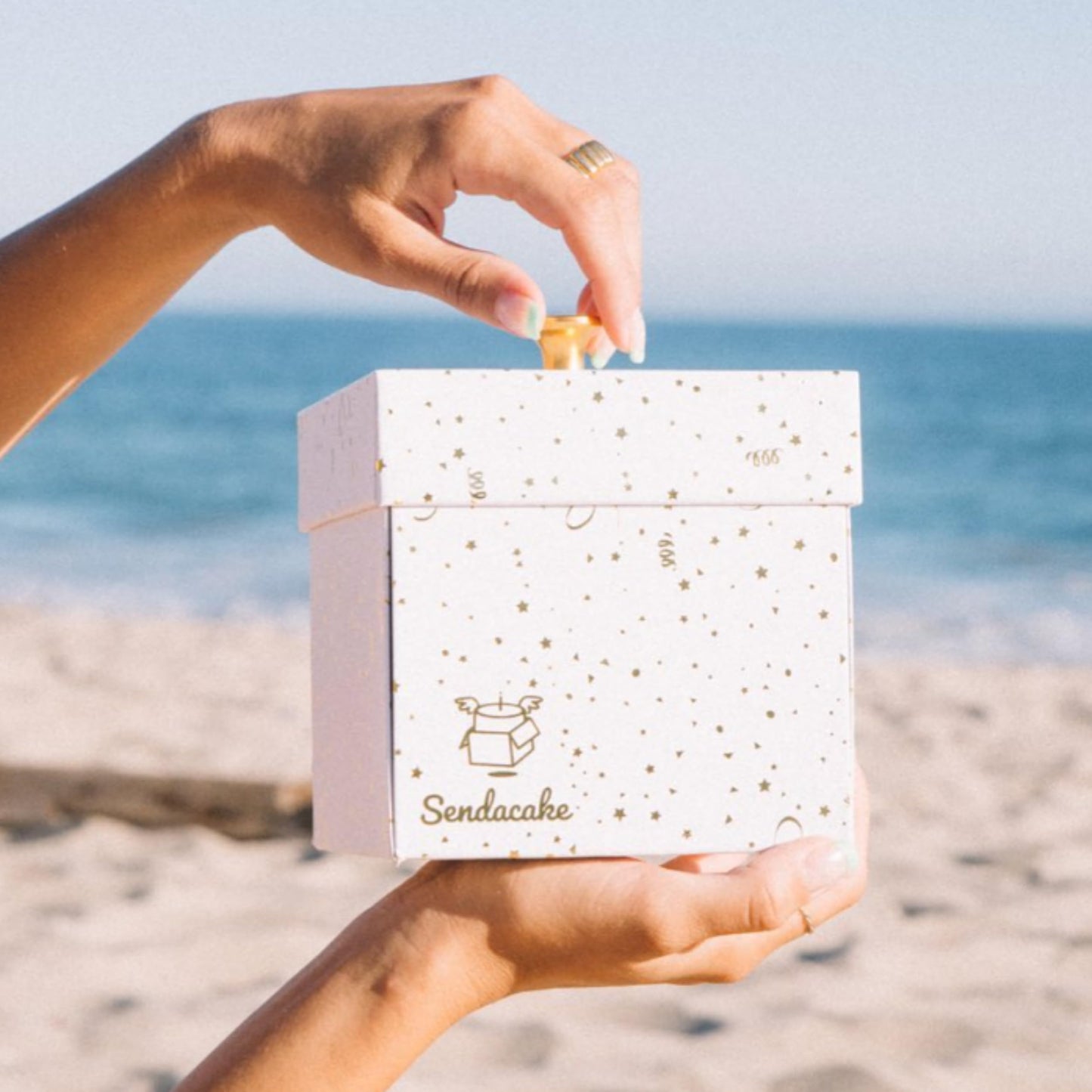 BIRTHDAY: Send a Cake Celebration Explosion Gift Box with Flying Butterflies