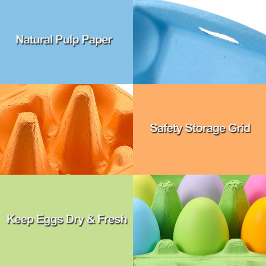 Colored Egg Cartons (24 Pack)