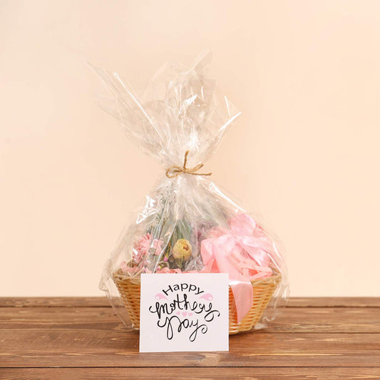 Morepack Extra Large Clear Cellophane Bags, 35" x 47" (10 Pieces)