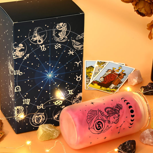 BIRTHDAY: Constellation Sign Glass Cup