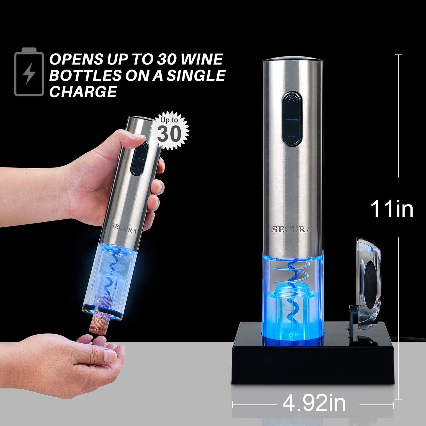 HOUSIVERSARY: Stainless Steel Electric Wine Opener