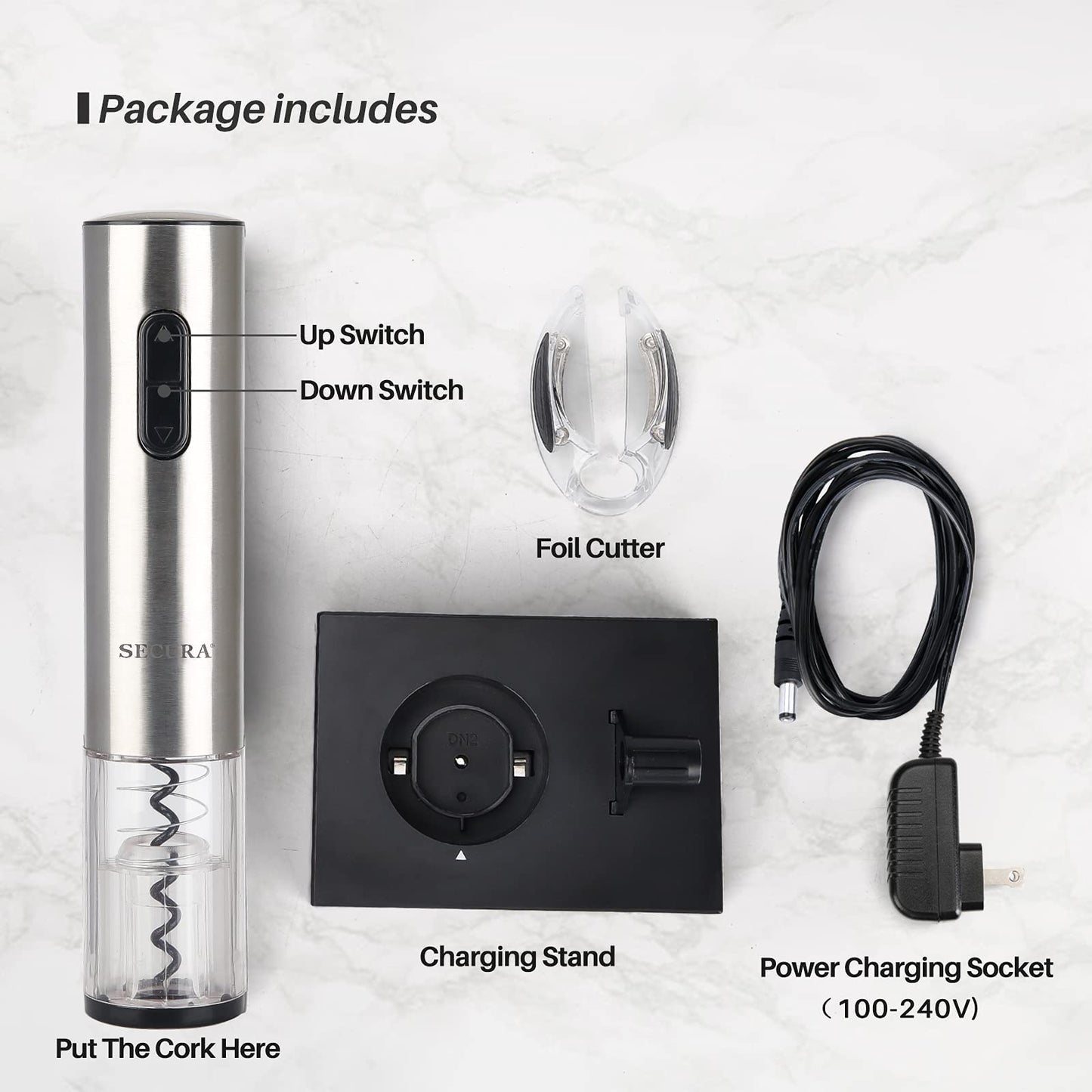 HOUSIVERSARY: Stainless Steel Electric Wine Opener