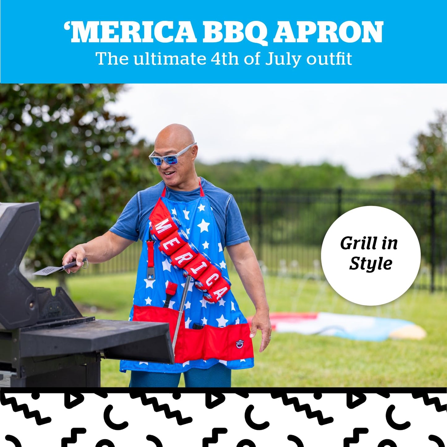 MEMORIAL DAY: American Dream Funny BBQ Apron