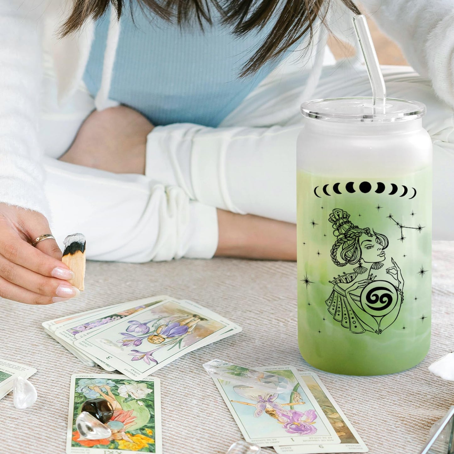 BIRTHDAY: Constellation Sign Glass Cup