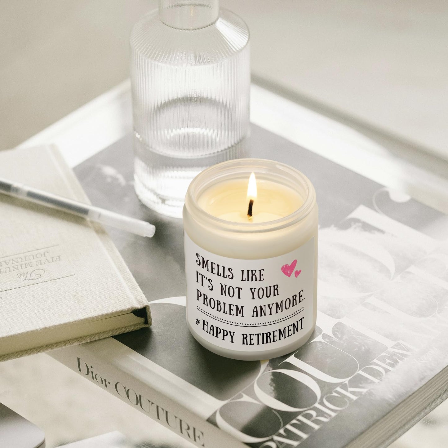 RETIREMENT: Funny Handmade Retirement Candle, 7 Oz