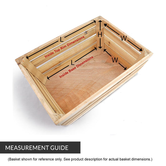 9" Natural Bamboo Baskets with Handle (12 pack)