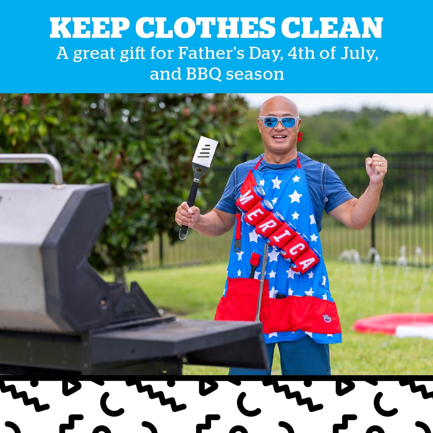 MEMORIAL DAY: American Dream Funny BBQ Apron