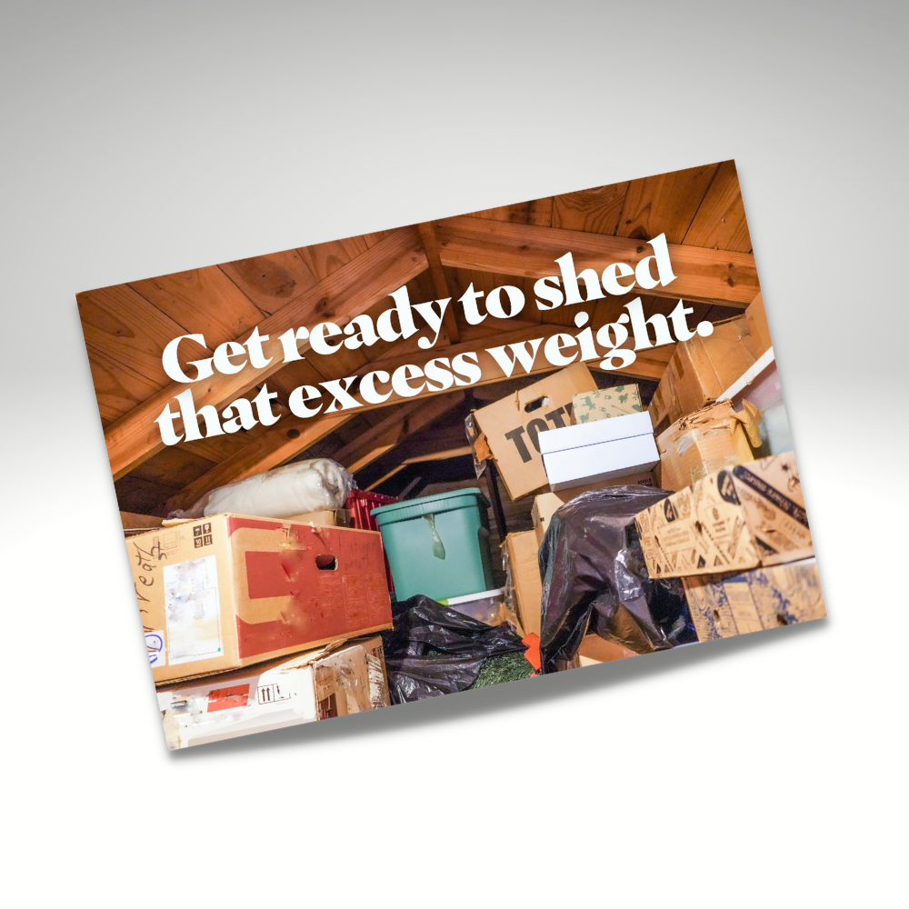 DIRECT MAIL: Decluttering Tips (Pack of 50 Personalized Cards)