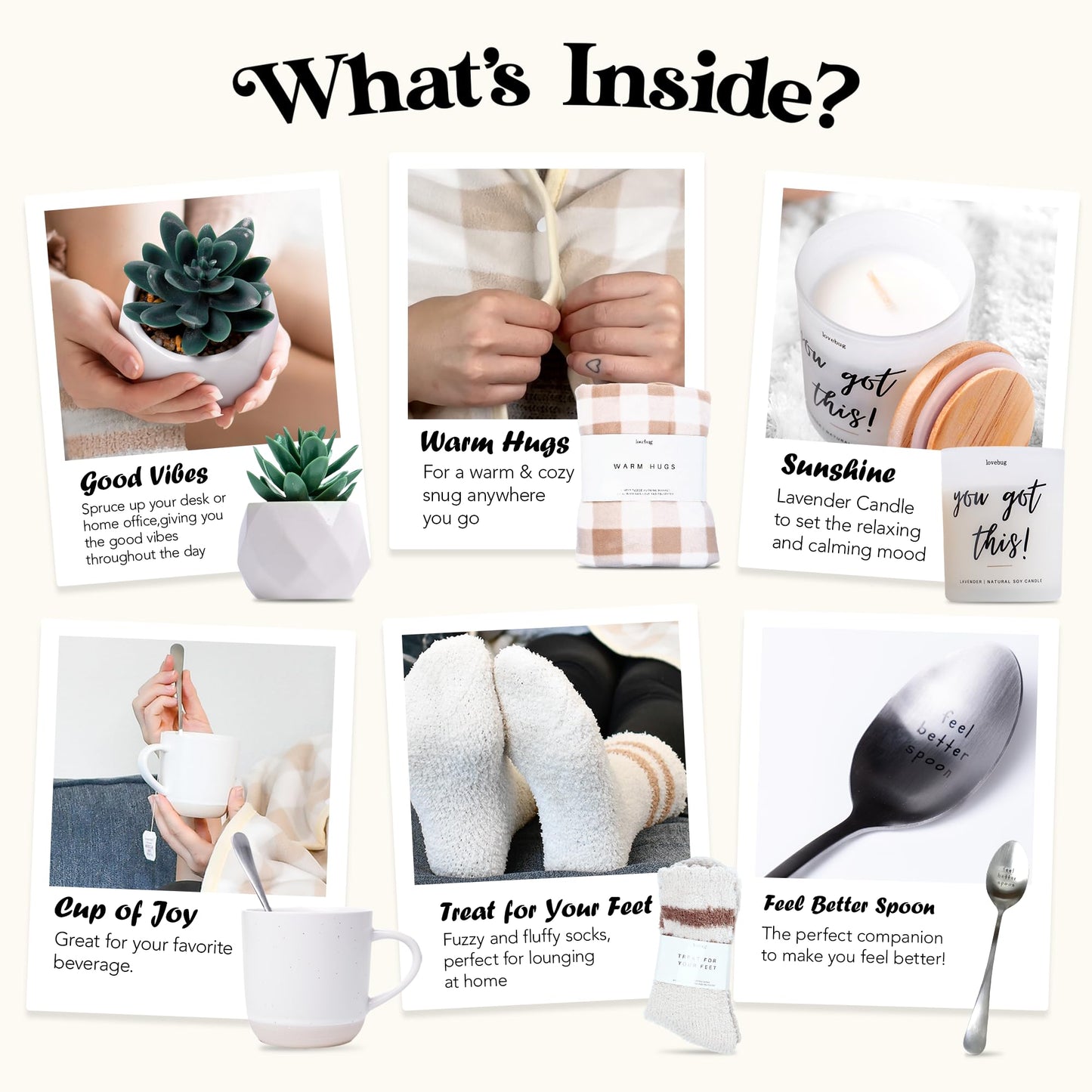 Lovebug Get Well Soon Gift Basket for Women