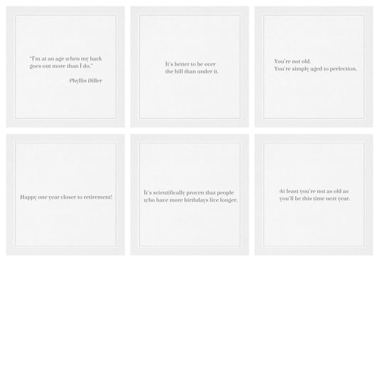 BIRTHDAY: Funny Birthday Quote Cotton Cocktail (4.3 x 4.3 in - 50 Per Roll)