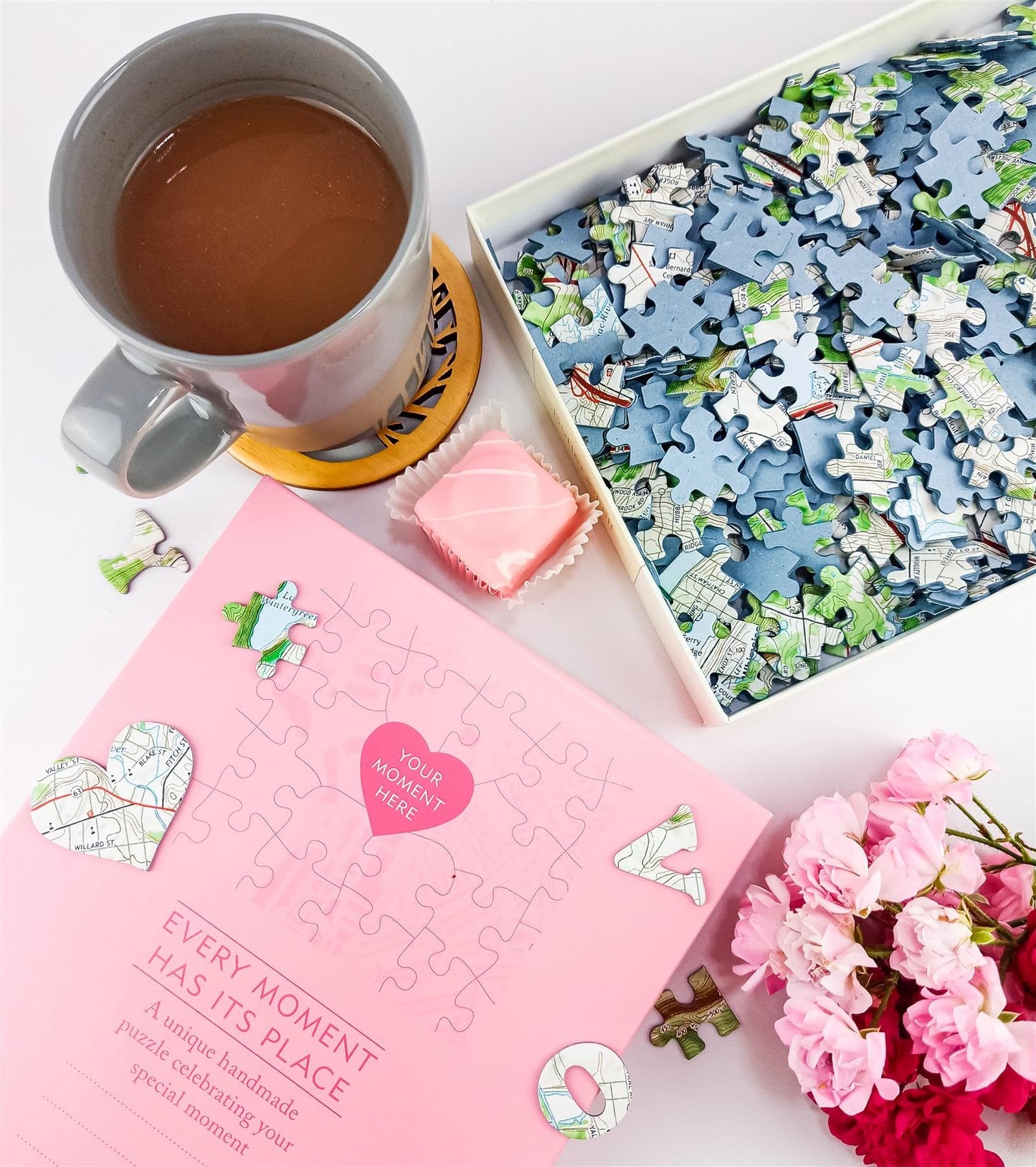WEDDING: Where We Met/Got Married Personalized Map Puzzle