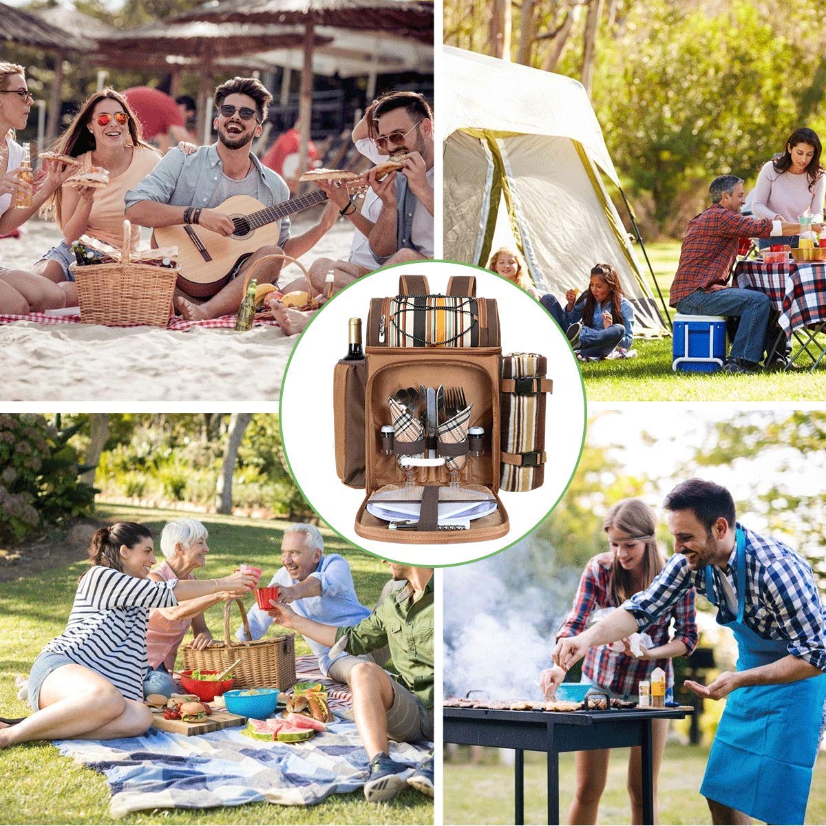 WEDDING: Picnic Basket Backpack for 2