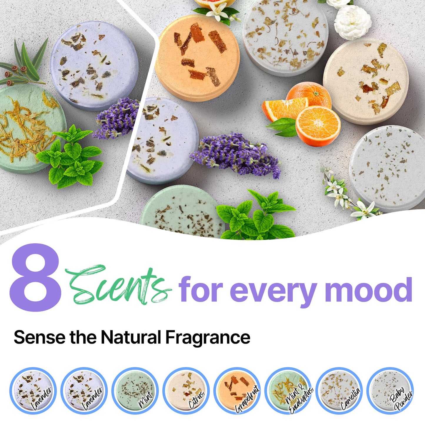 BIRTHDAY: Aromatherapy Shower Steamers (8 Pack)