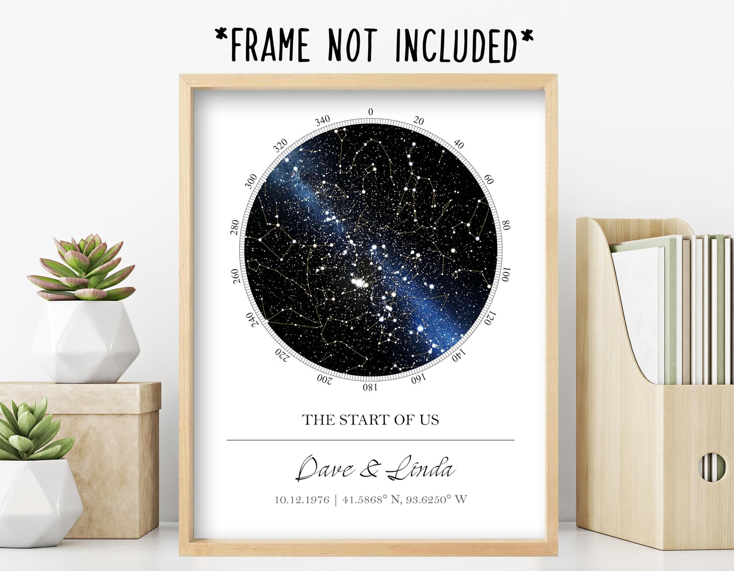 CLOSING: Closing Day Personalized Star Map with New Address