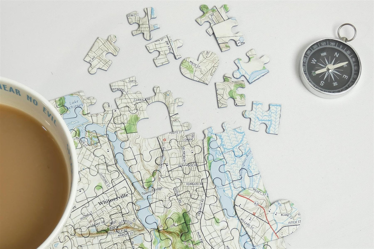 WEDDING: Where We Met/Got Married Personalized Map Puzzle