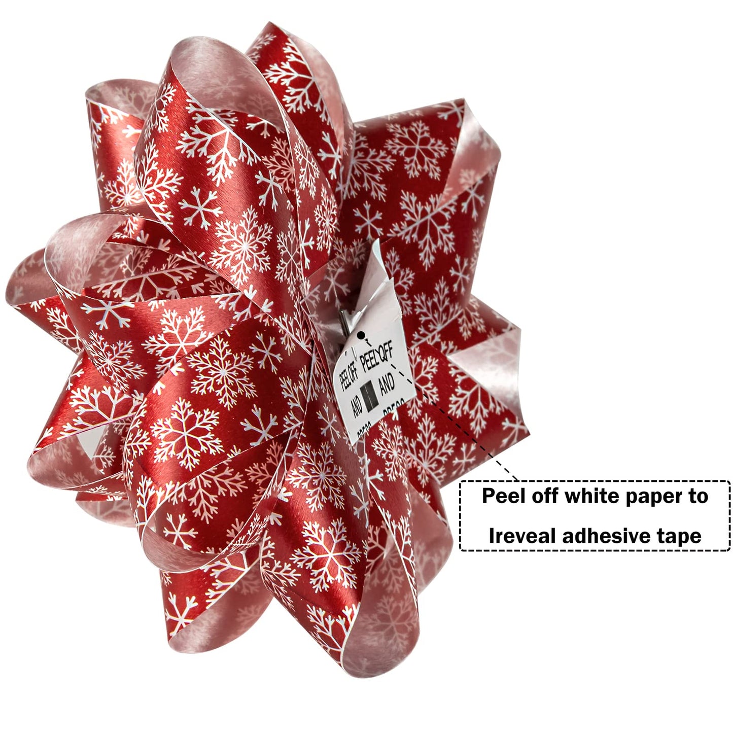 RUSPEPA Red and Green Christmas Gift Bow Assortment (24 Bows)