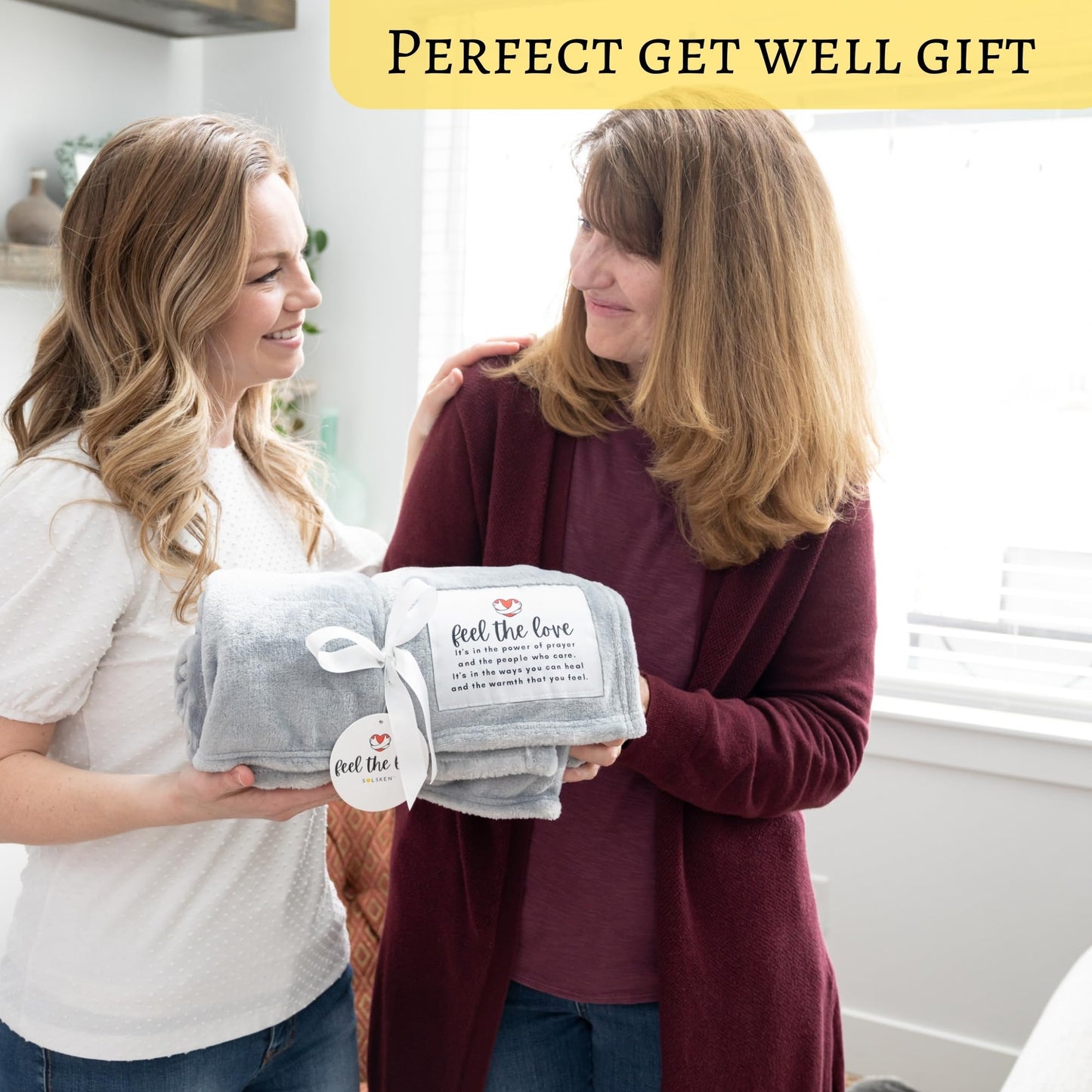 Get Well Inspirational Soft Fleece Throw Blanket