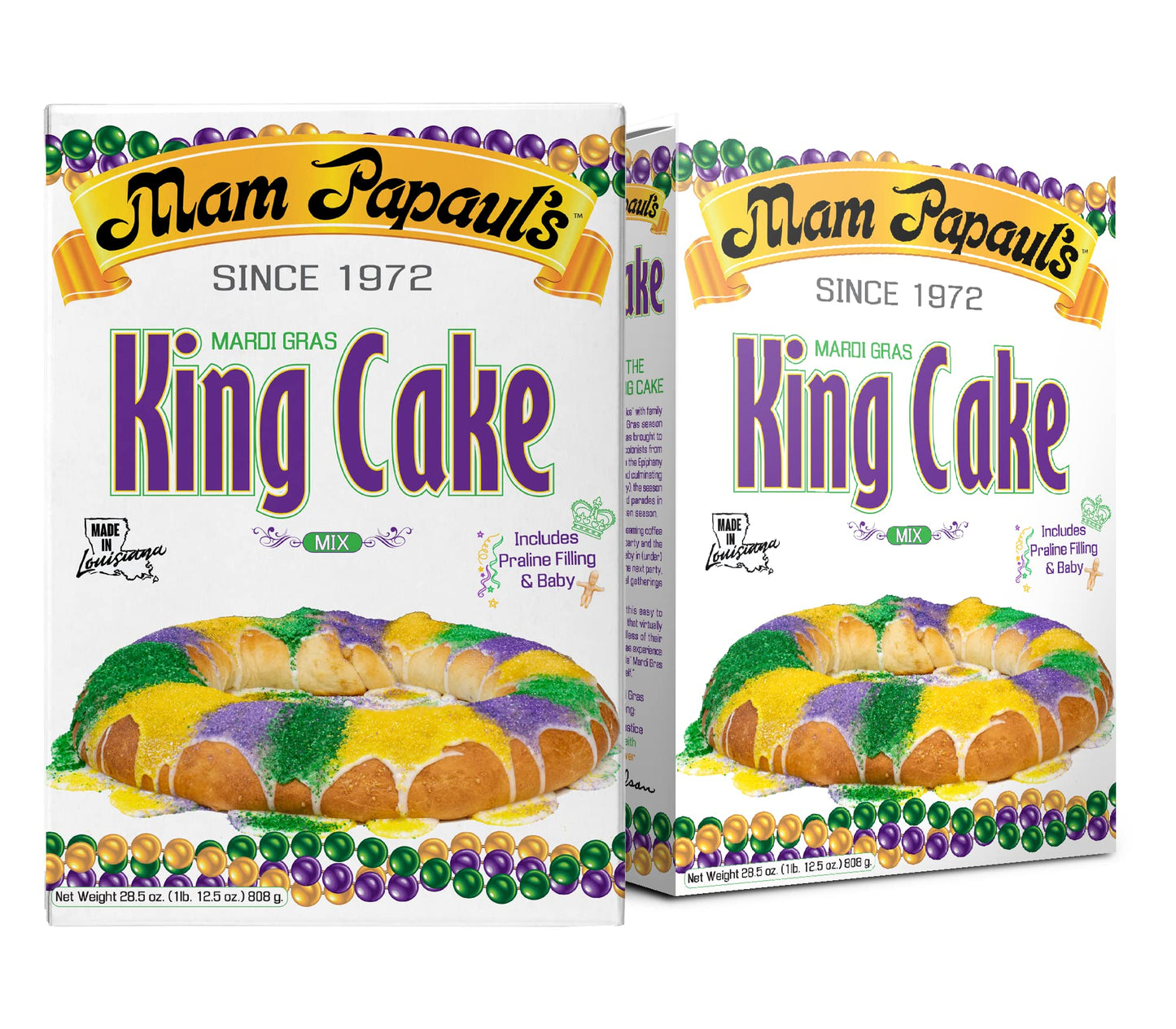 MARDI GRAS: Mam Papaul's King Cake Mix (2 pack)