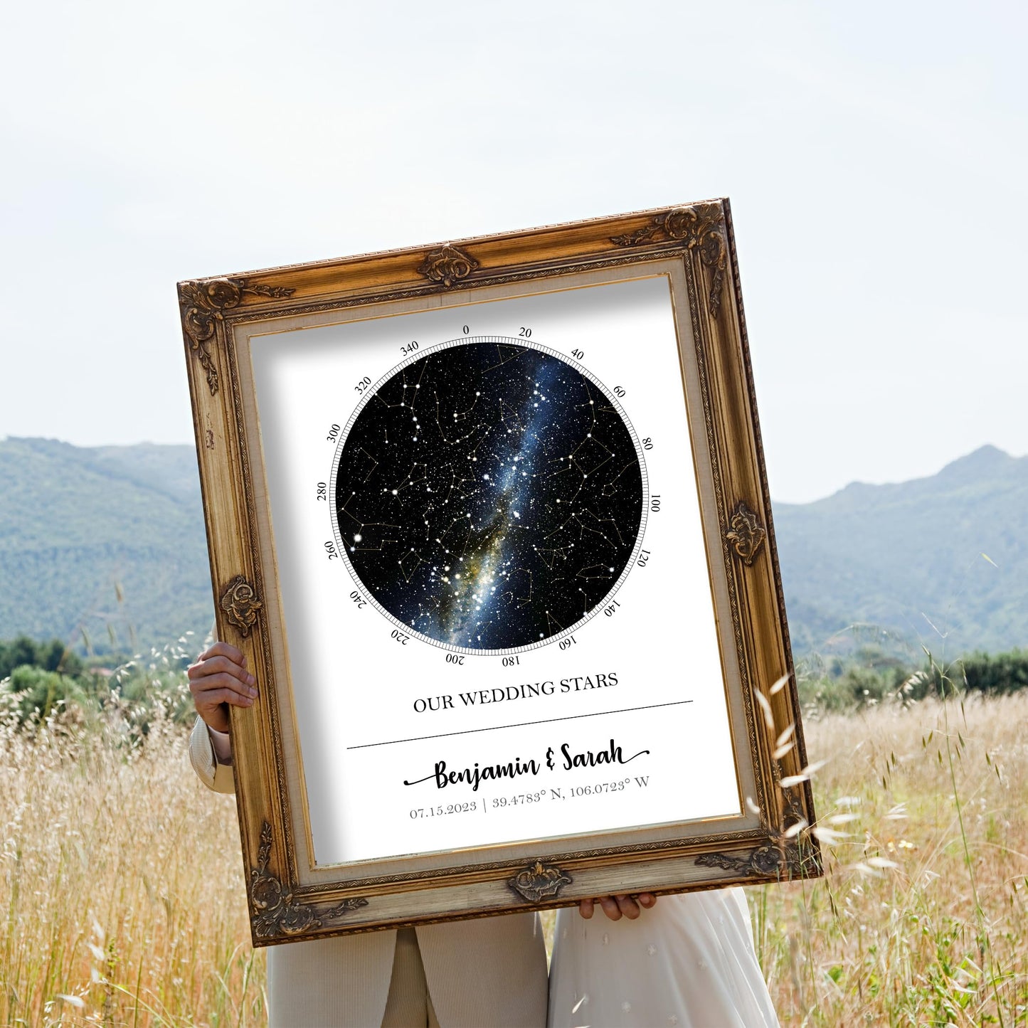 CLOSING: Closing Day Personalized Star Map with New Address