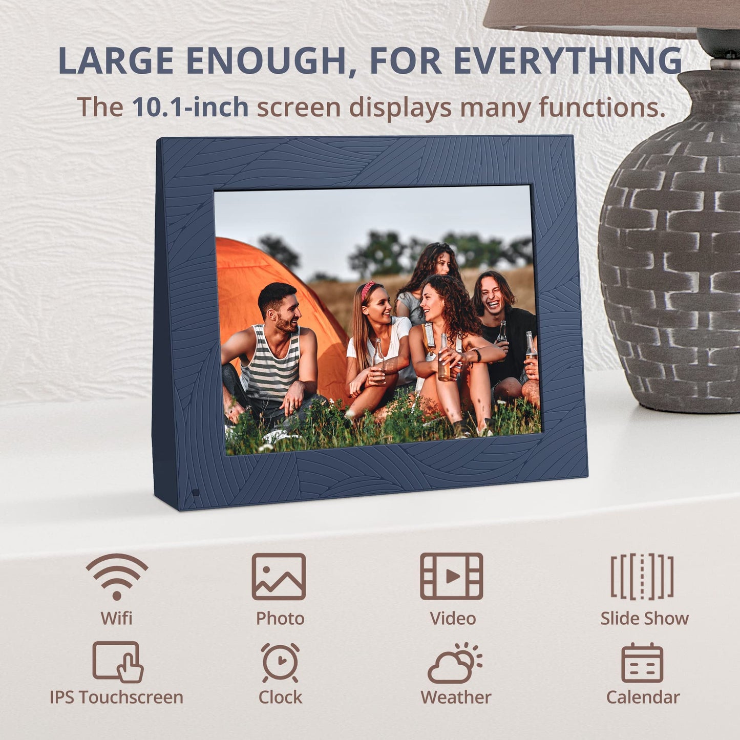 WEDDING: 10.1 Inch 2K WiFi Digital Picture Frame
