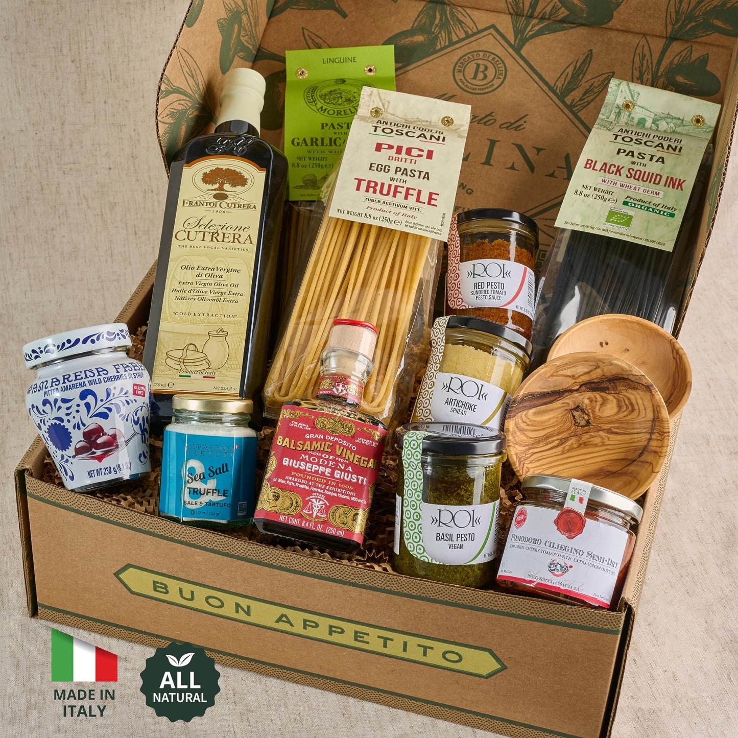 Bellina 13-Piece Italian Pasta Gift Basket