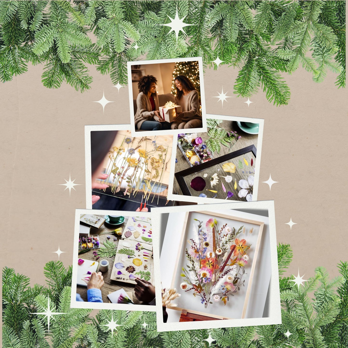 RETIREMENT: Hygge & Sage Extra Large Wooden Flower Press Artistry Kit with Nature Journal