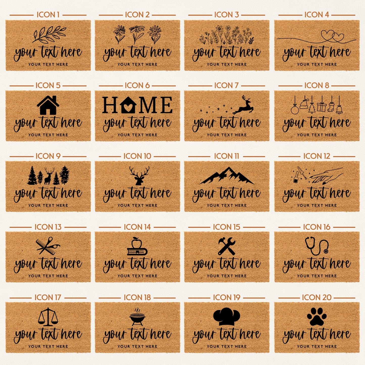 Personalized Welcome Door Mat