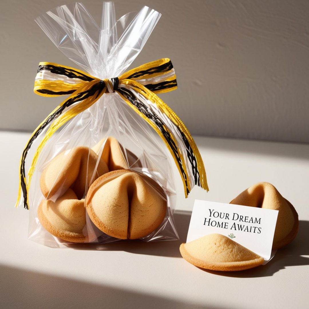 Holiday Pop By Tags - New Year's Fortune Cookies (Pack of 20)