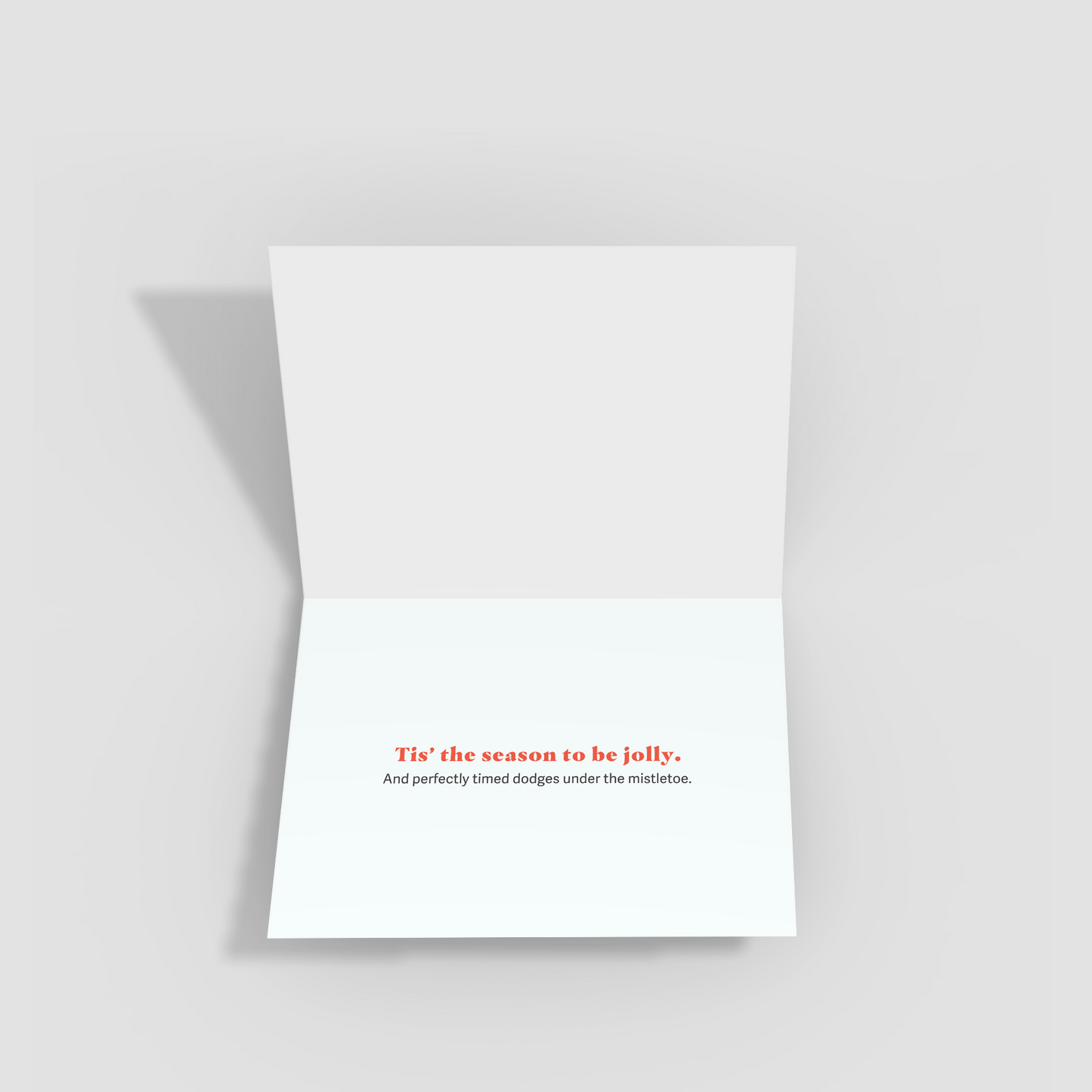 HOLIDAY: Mistletoe Awkward Moment (10 Personalized Cards)
